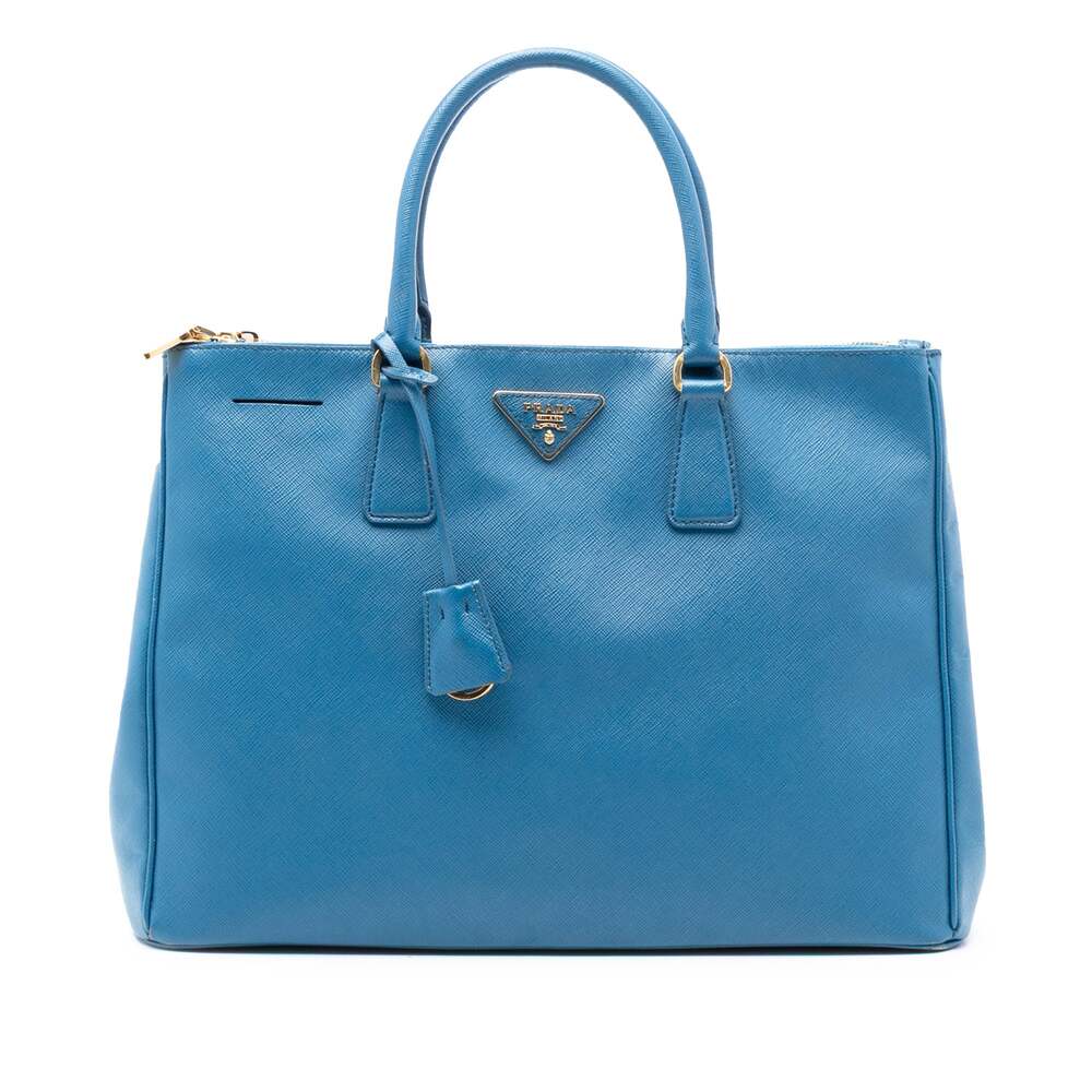Prada Double Zip Lux Tote Saffiano #260301P10B